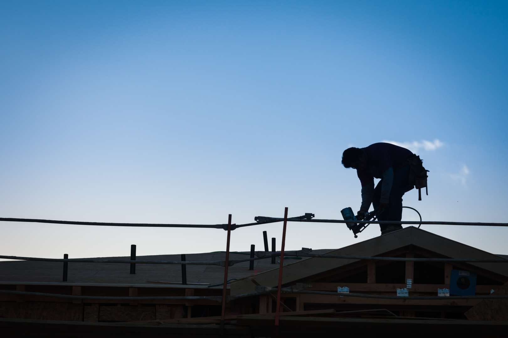 construction workers silhouette